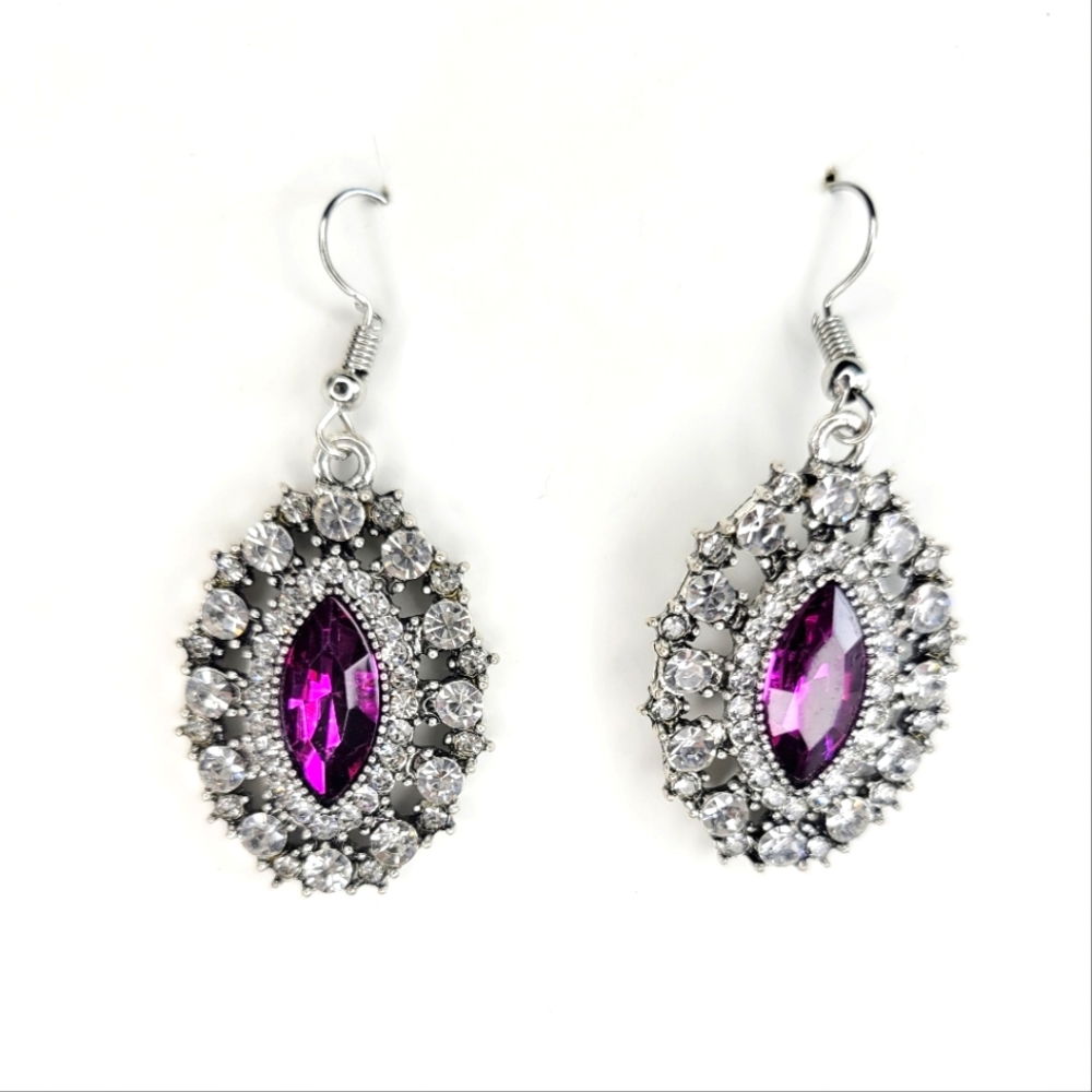 Purple Beautiful Earrings